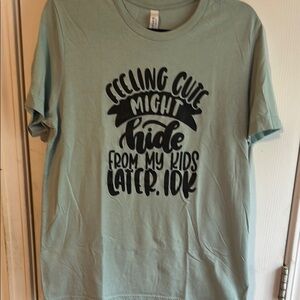 Graphic Tee in Light Green